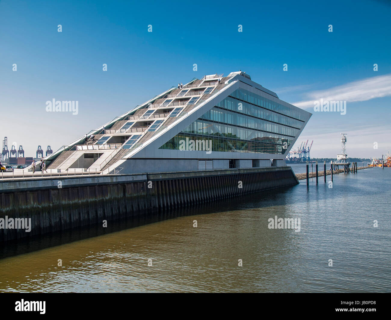 Dockland bâtiment de bureaux à Hambourg, Allemagne. Banque D'Images