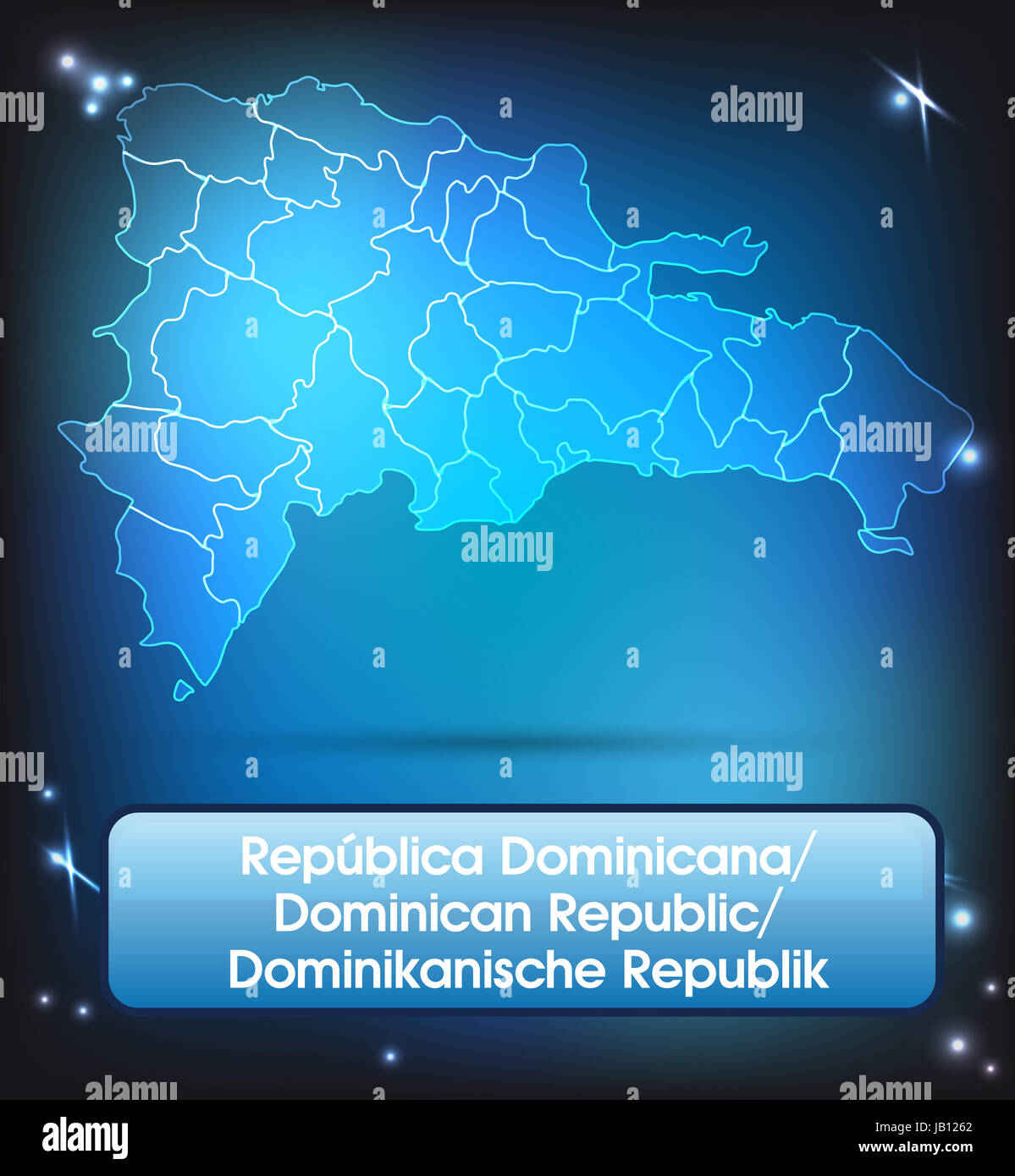 Dans Grenzkarte Dominikanische-Republik Altenbruchhausen als Grenzen und als lumineux Karte. Durch die Gestaltung ansprechende fügt sich die Karte perfekt dans Ihr Vorhaben ein. Banque D'Images