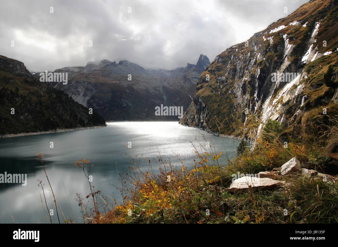 Sur zervreilasee Banque D'Images