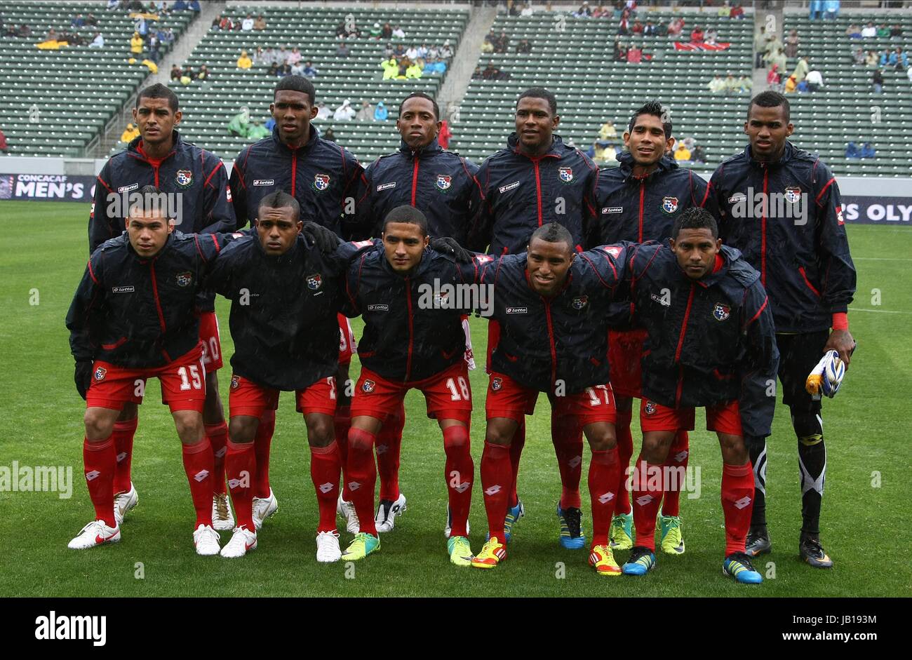 Groupe de l'ÉQUIPE DE PANAMA GROUPE DE L'ÉQUIPE HOME DEPOT CENTER CARSON LOS ANGELES USA 25 Mars 2012 Banque D'Images