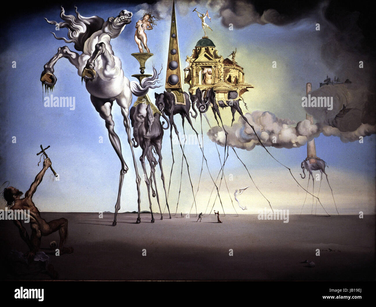 Salvador Dali La Tentation de saint Antoine 1946 Photo Stock Alamy