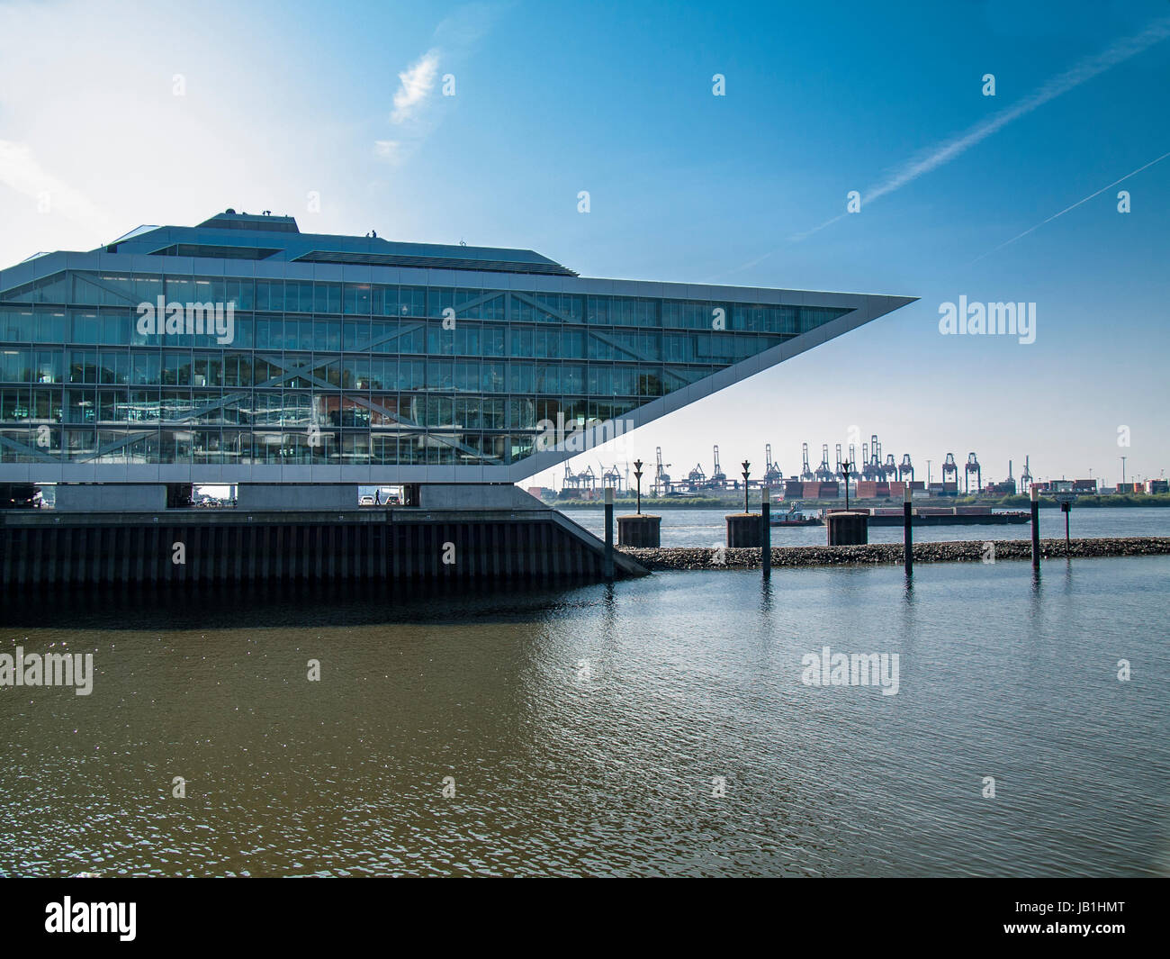 Dockland bâtiment de bureaux à Hambourg, Allemagne. Banque D'Images