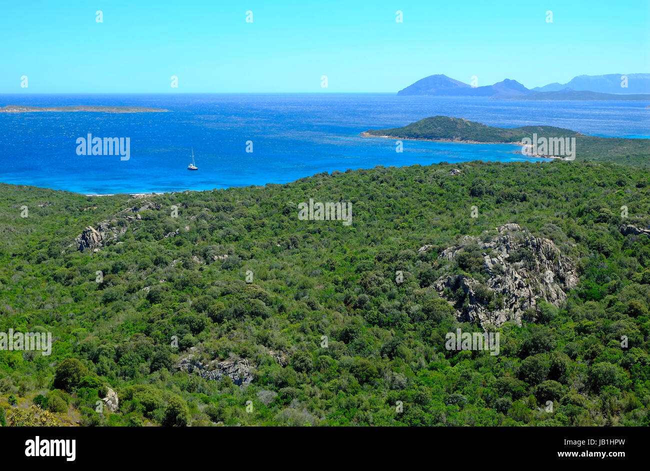 Région de Golfo Aranci, SARDAIGNE, italie Banque D'Images