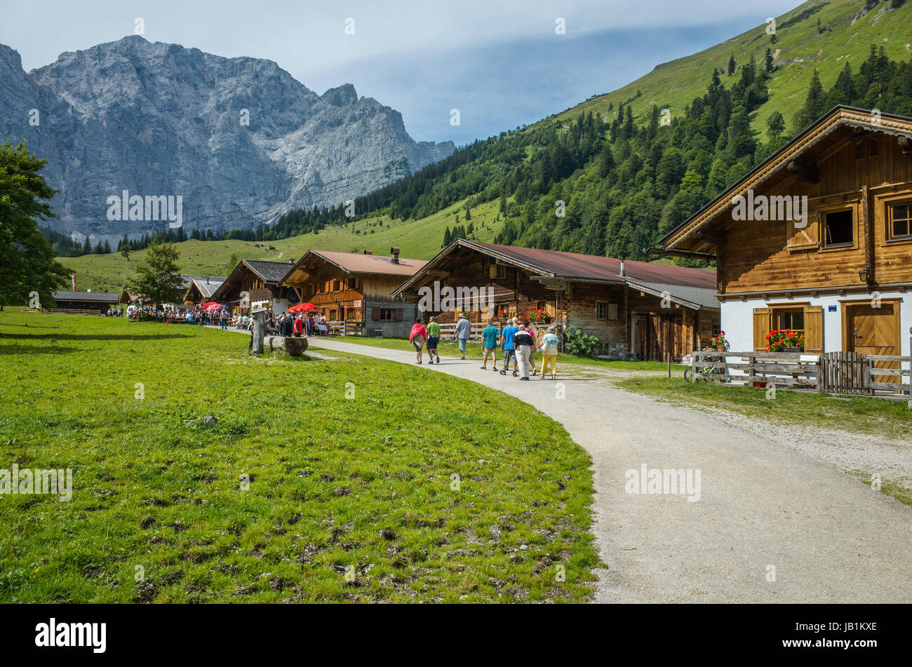 Maisons de pays en Turracher Karwendel, Autriche Banque D'Images