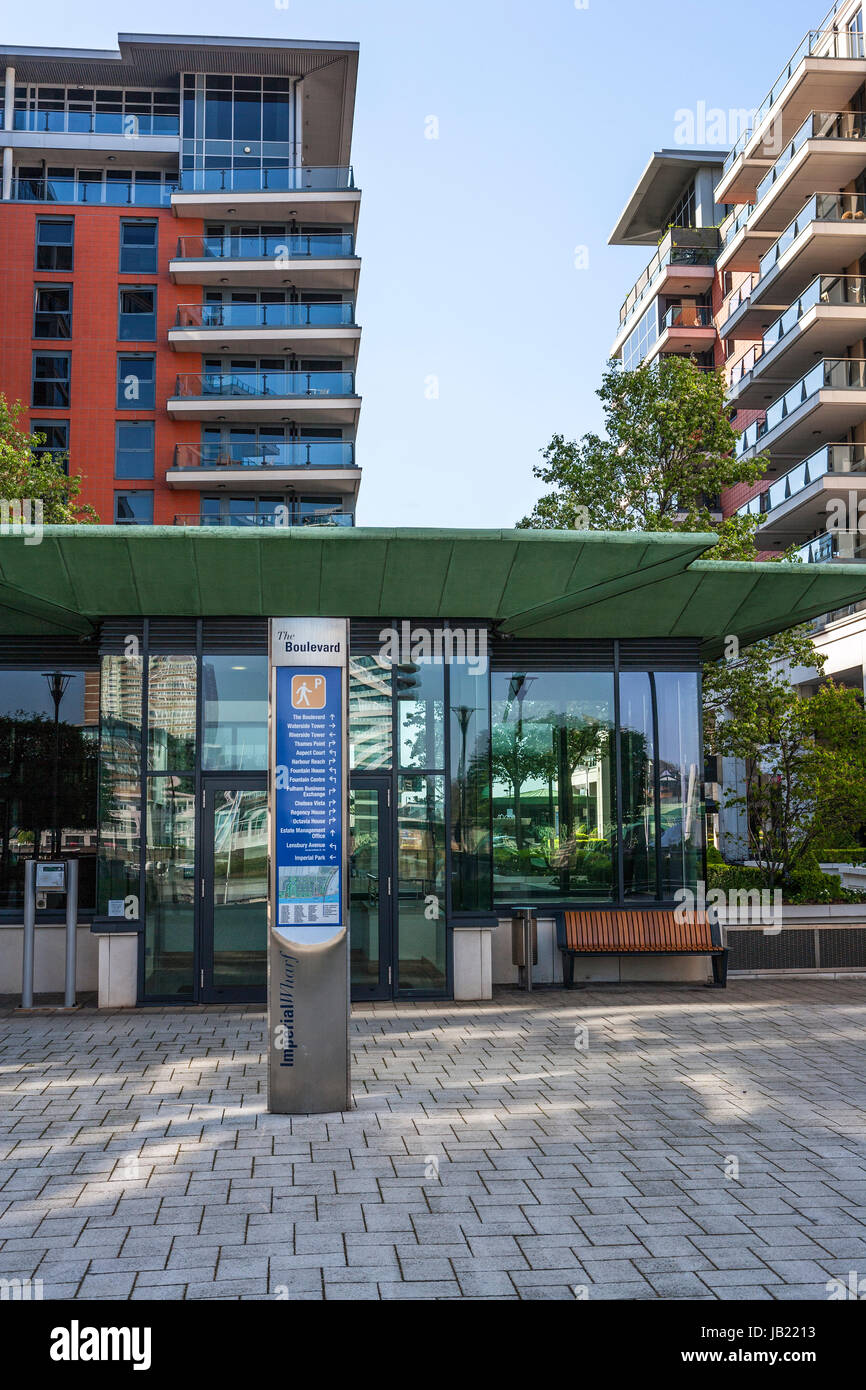 Le Boulevard, Imperial Wharf, Fulham, London Banque D'Images