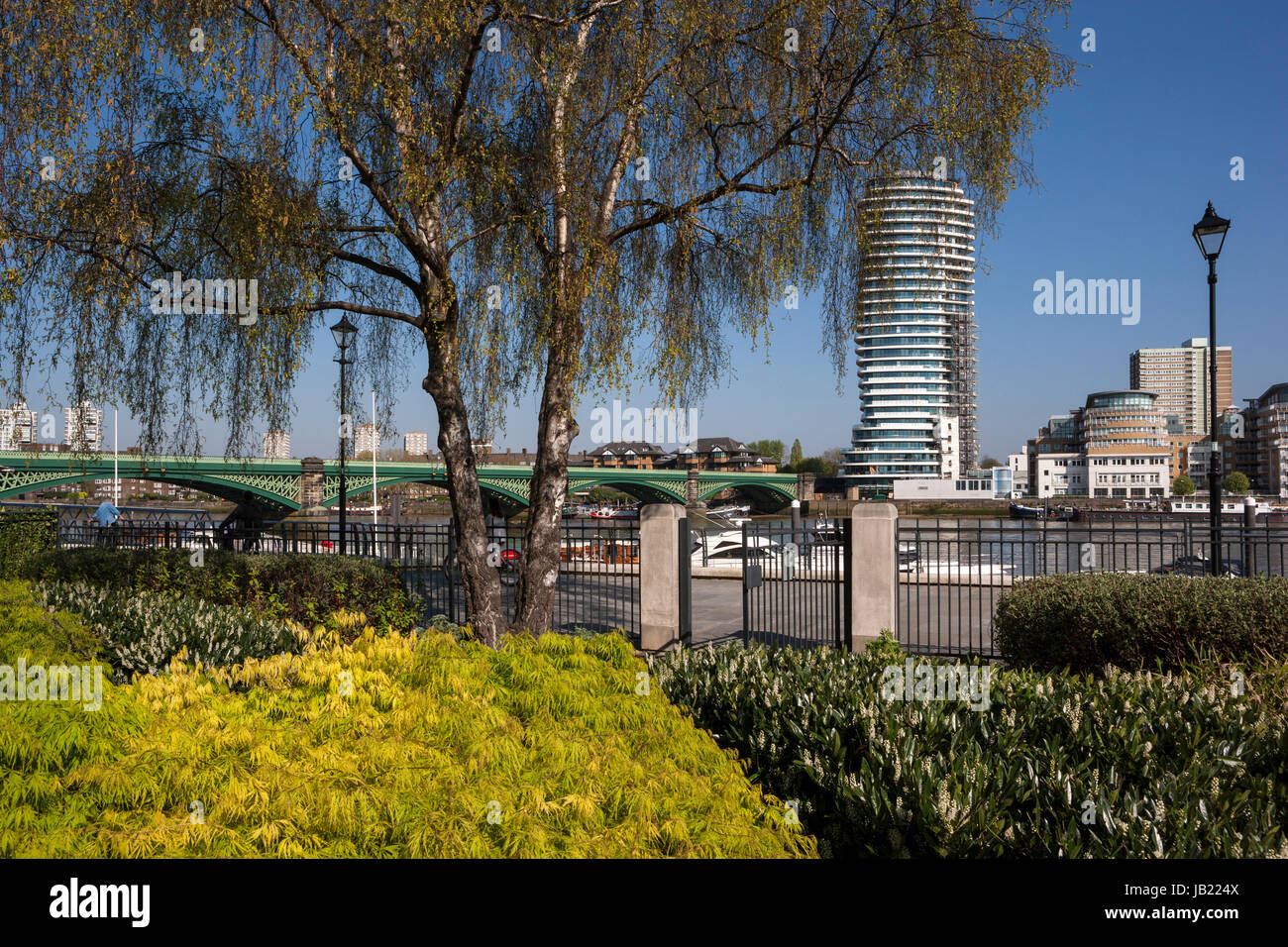 Jardins sensoriels Parkland, Parc Imperial, Imperial Wharf, London Banque D'Images