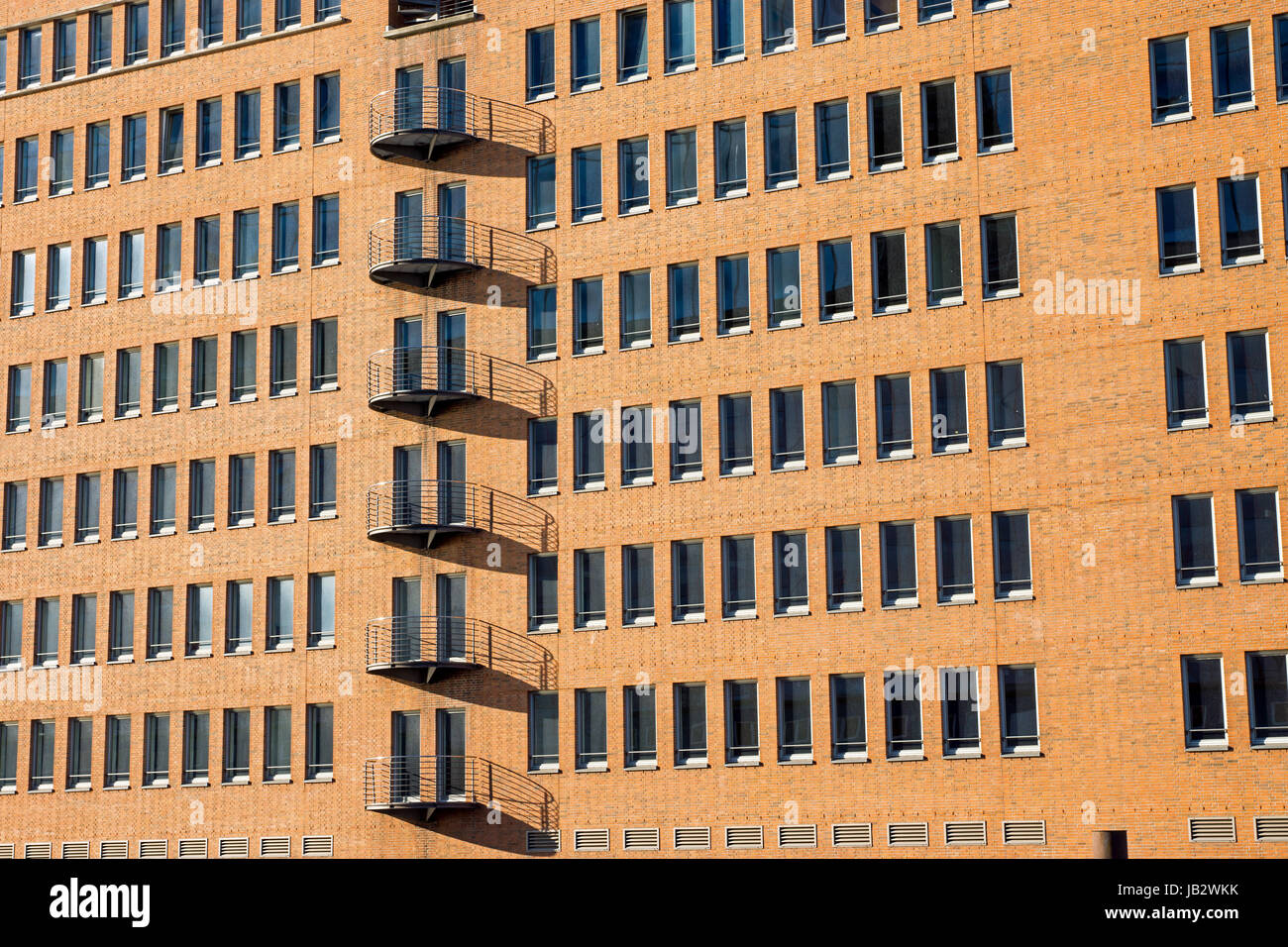 Un balcon façade Banque D'Images