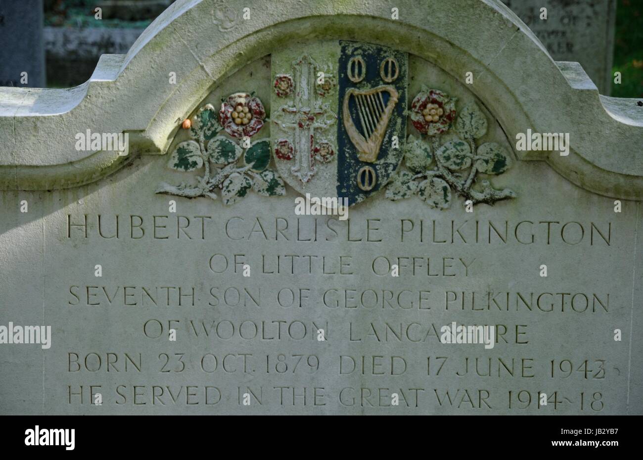 Tombe de Pilkington, Great Offley, Hertfordshire Banque D'Images