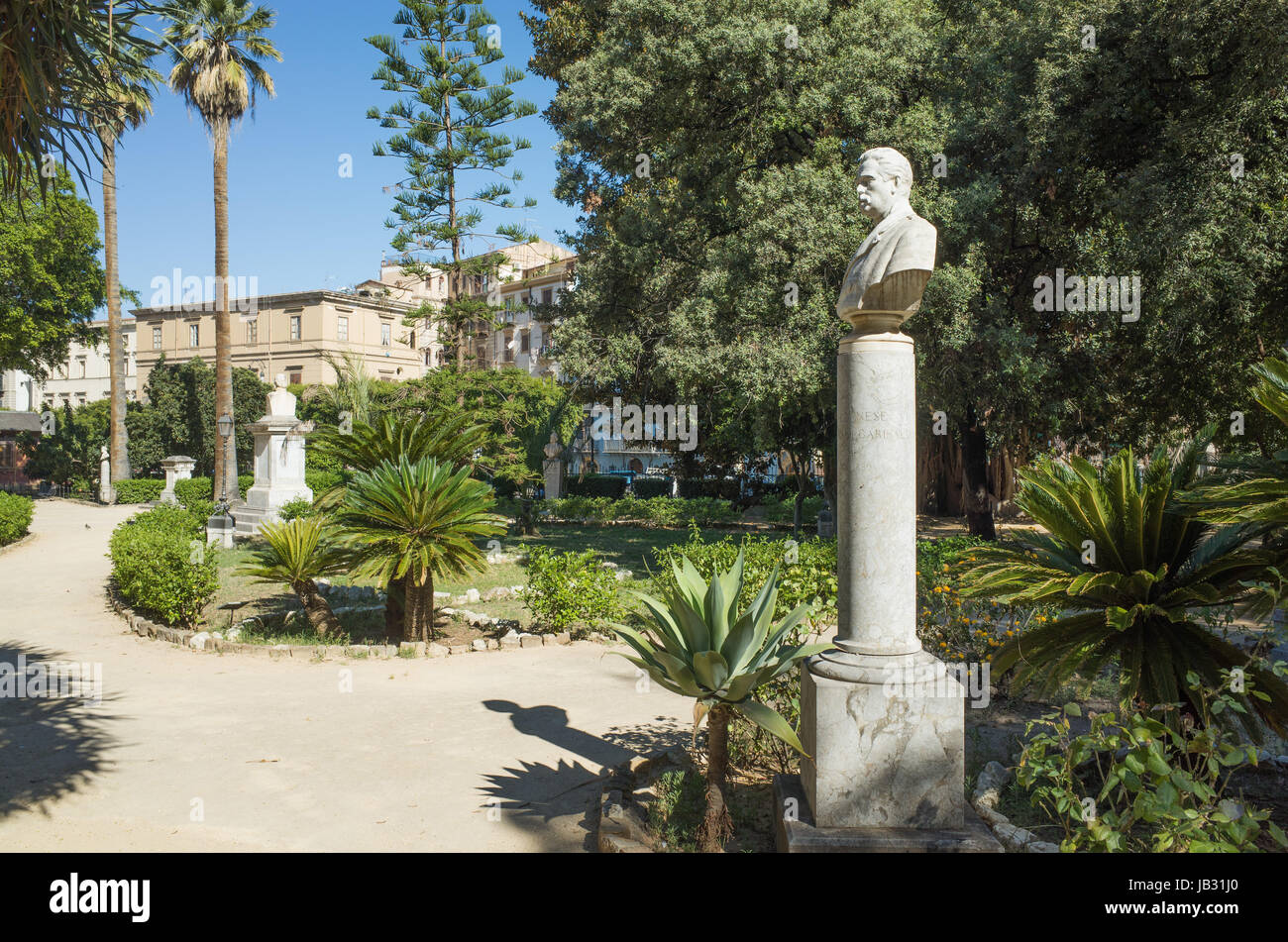 la Piazza Marina et le Giardino Garibaldi, Palerme