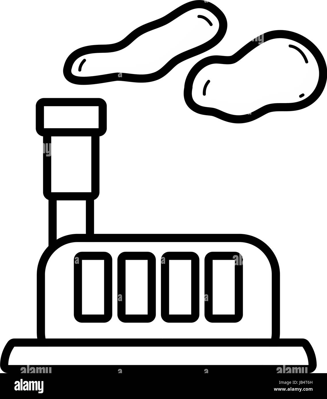 Line usine industrielle avec la contamination de l'environnement de la ...