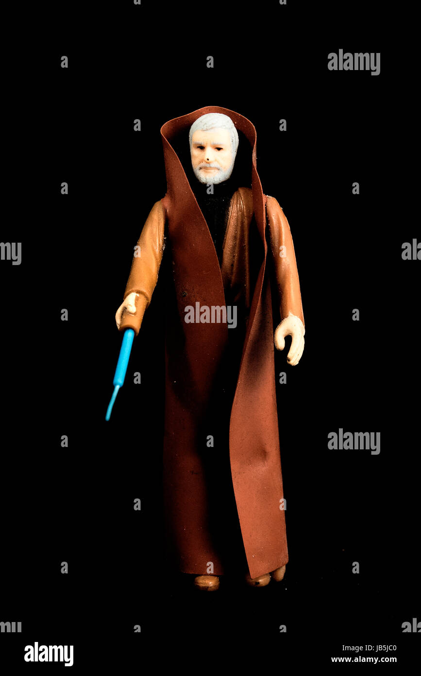 Star Wars Vintage "Obi-Wan Kenobi" figure. Banque D'Images