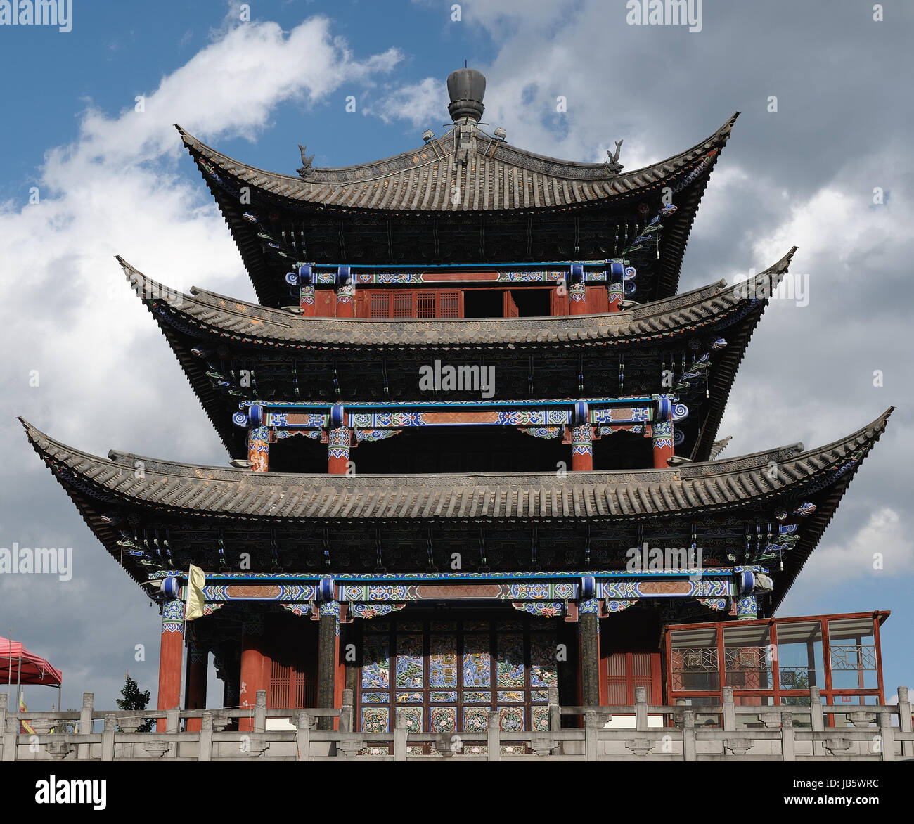 Vieille ville de Dali, l'entrée principale de la ville, la Chine. La province du Yunnan Banque D'Images