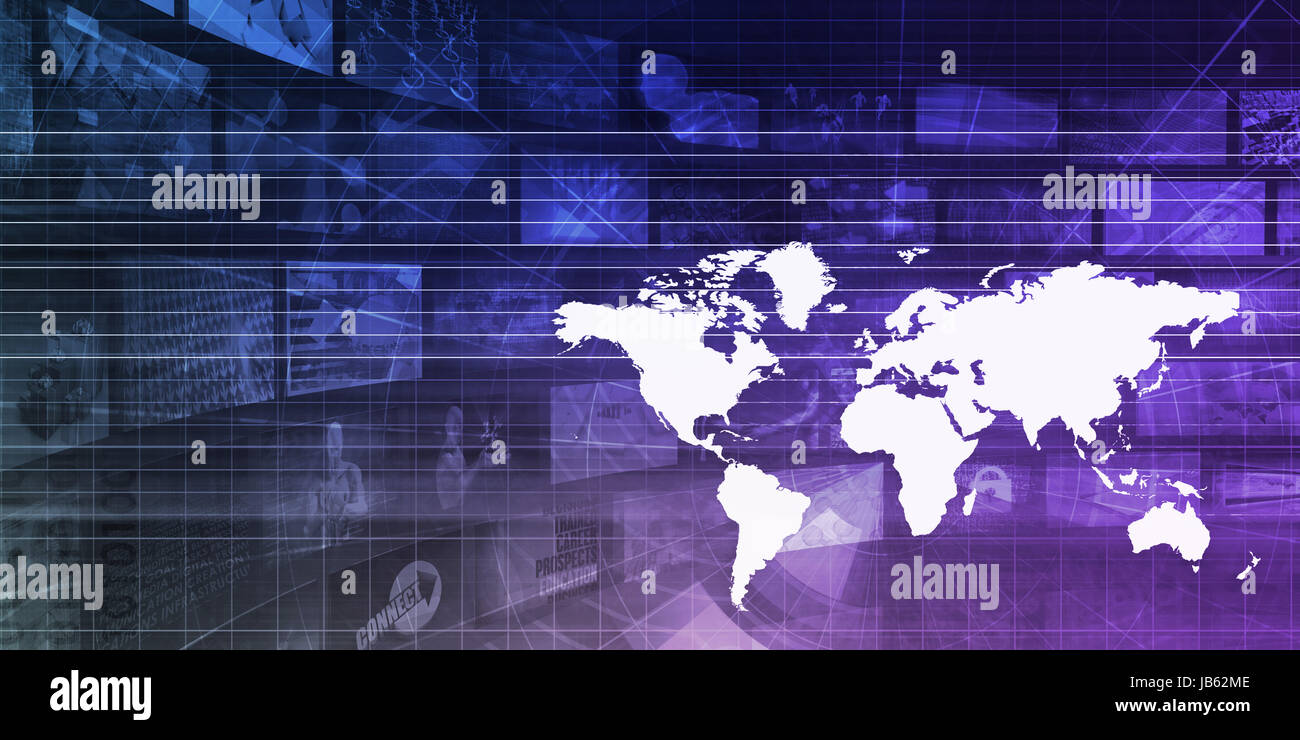 La logistique internationale et concept de chaîne d'arrière-plan Banque D'Images