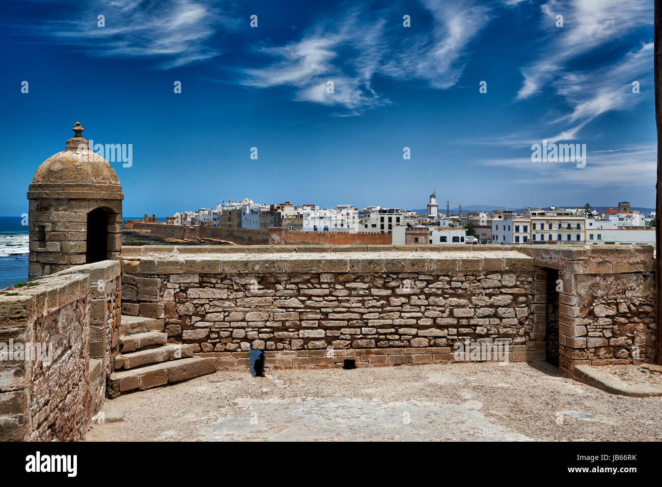 Citadelle de Essaouira, UNESCO World Heritage site, Maroc, Afrique Banque D'Images