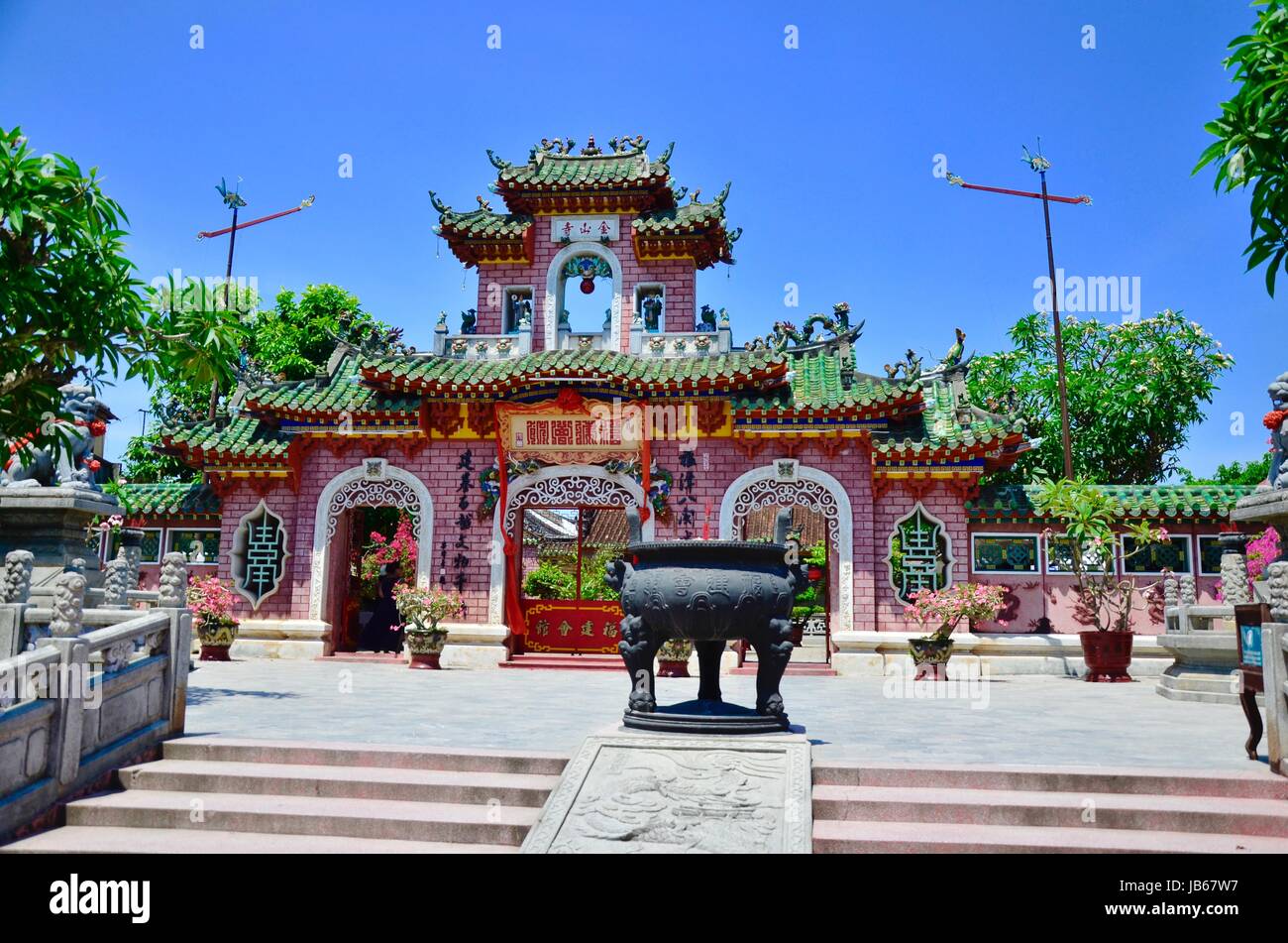 La pagode Phuc Kien Assembly Hall, Hoi An, Vietnam Banque D'Images