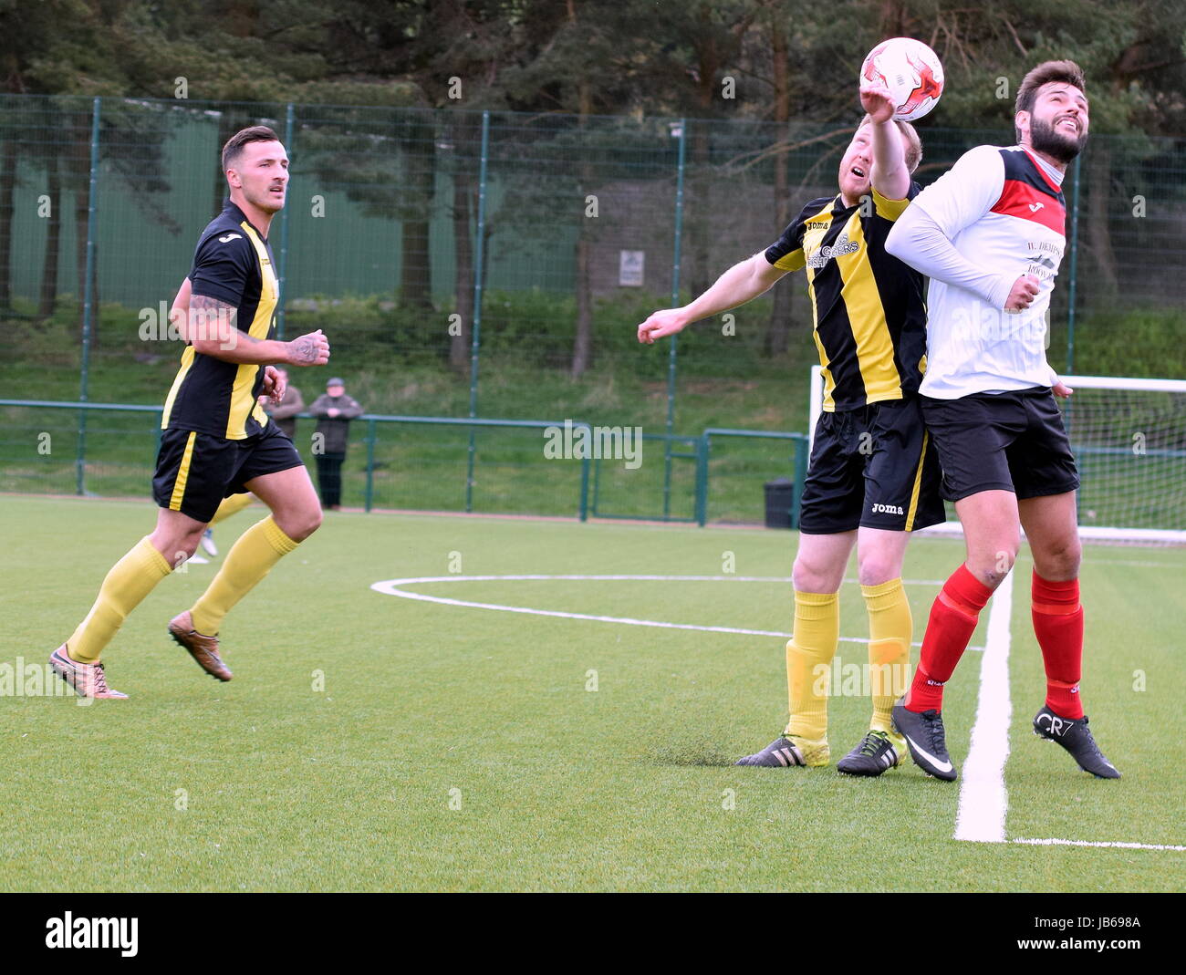 Le sud et l'Est du bouclier coupe Lochar Thistle 1 ème Lothian./Hutchison Vale 6 Nouveau Roi Edwards Présence Lockerbie 180 Samedi 29 Avril 2017 Banque D'Images