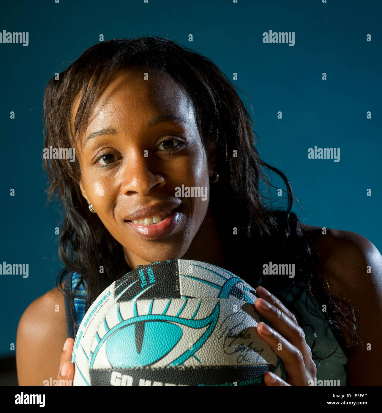 Pamela Asibie Cookey, anglais joueur de netball Banque D'Images