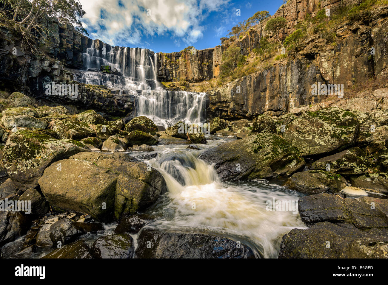 Ebor Falls sur la rive de Guy Fawkes, Nouvelle Galles du Sud Banque D'Images