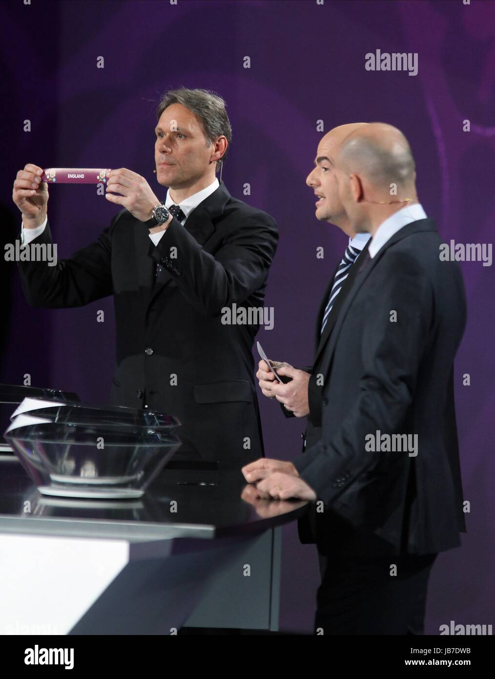 MARKO VAN BASTEN UEFA EURO 2012 TIRAGE FINAL, PALAIS DES ARTS UKRAINE Kiev Ukraine 02 décembre 2011 Banque D'Images