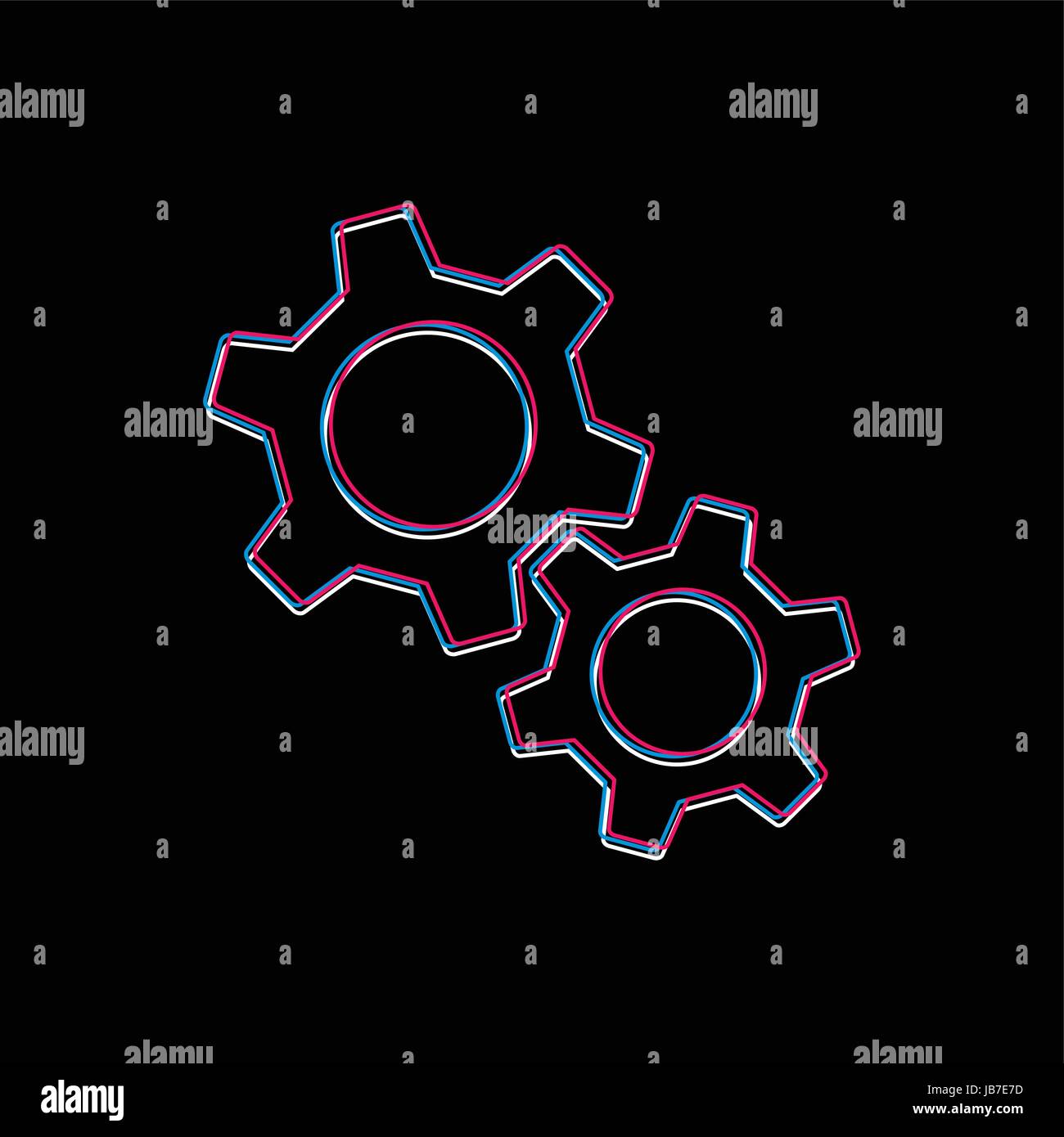 Logo du modèle de marque cog définition thème logotype vectoriel ...