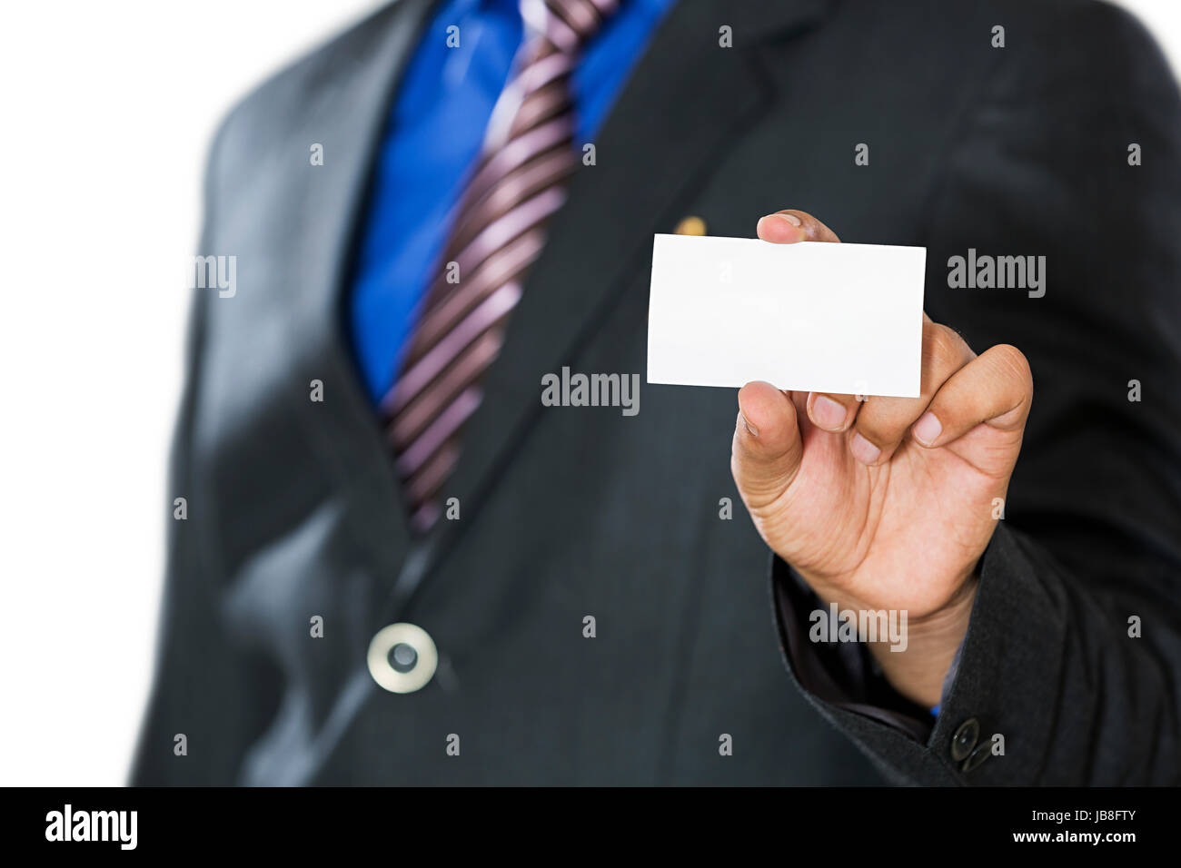 1 carte de visite happy midsection close up Banque D'Images