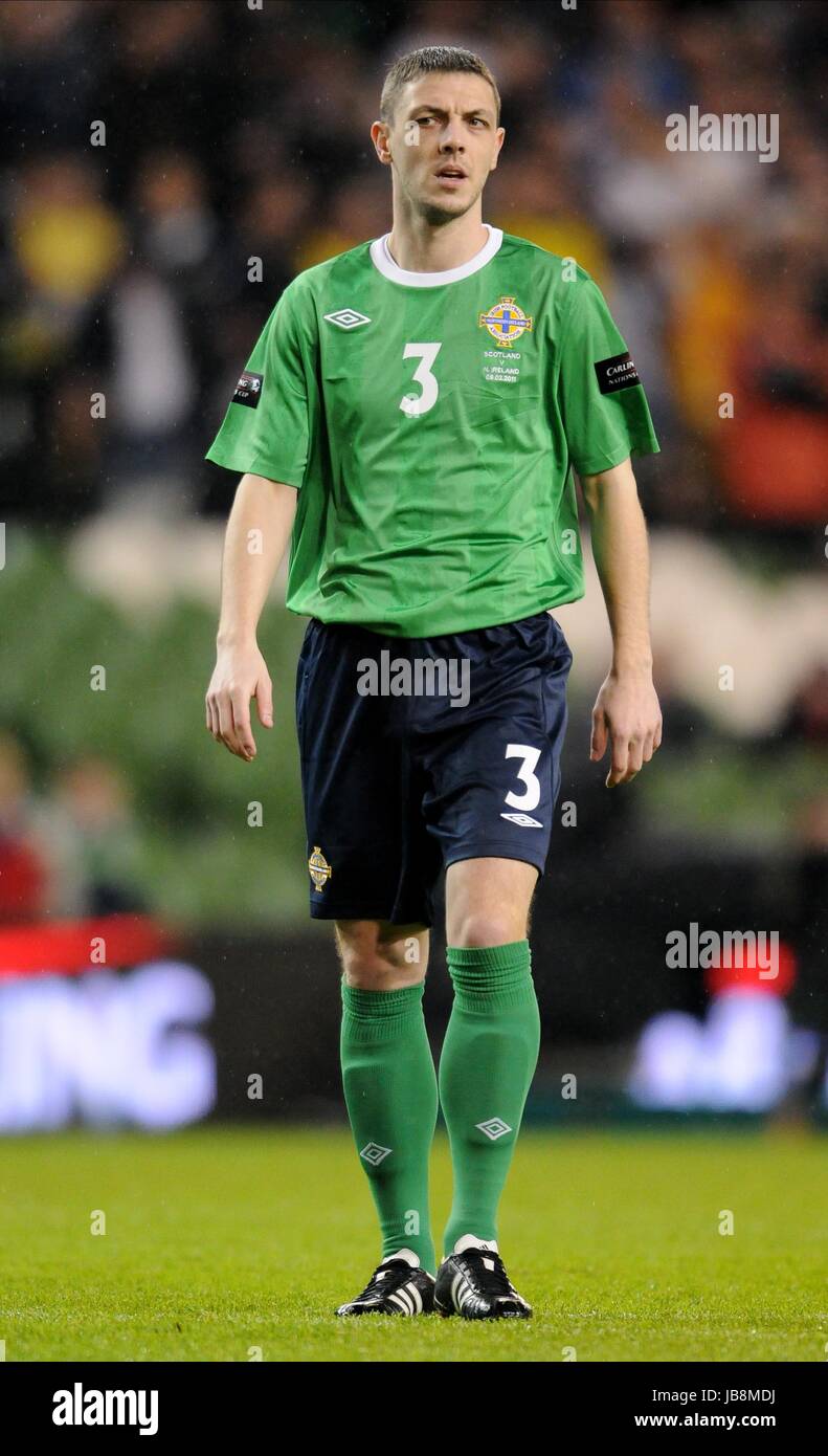 CHRIS BAIRD DE FULHAM L'IRLANDE DU NORD IRLANDE DU NORD & FULHAM AVIVA STADIUM DUBLIN RÉPUBLIQUE D'IRLANDE 09 Février 2011 Banque D'Images