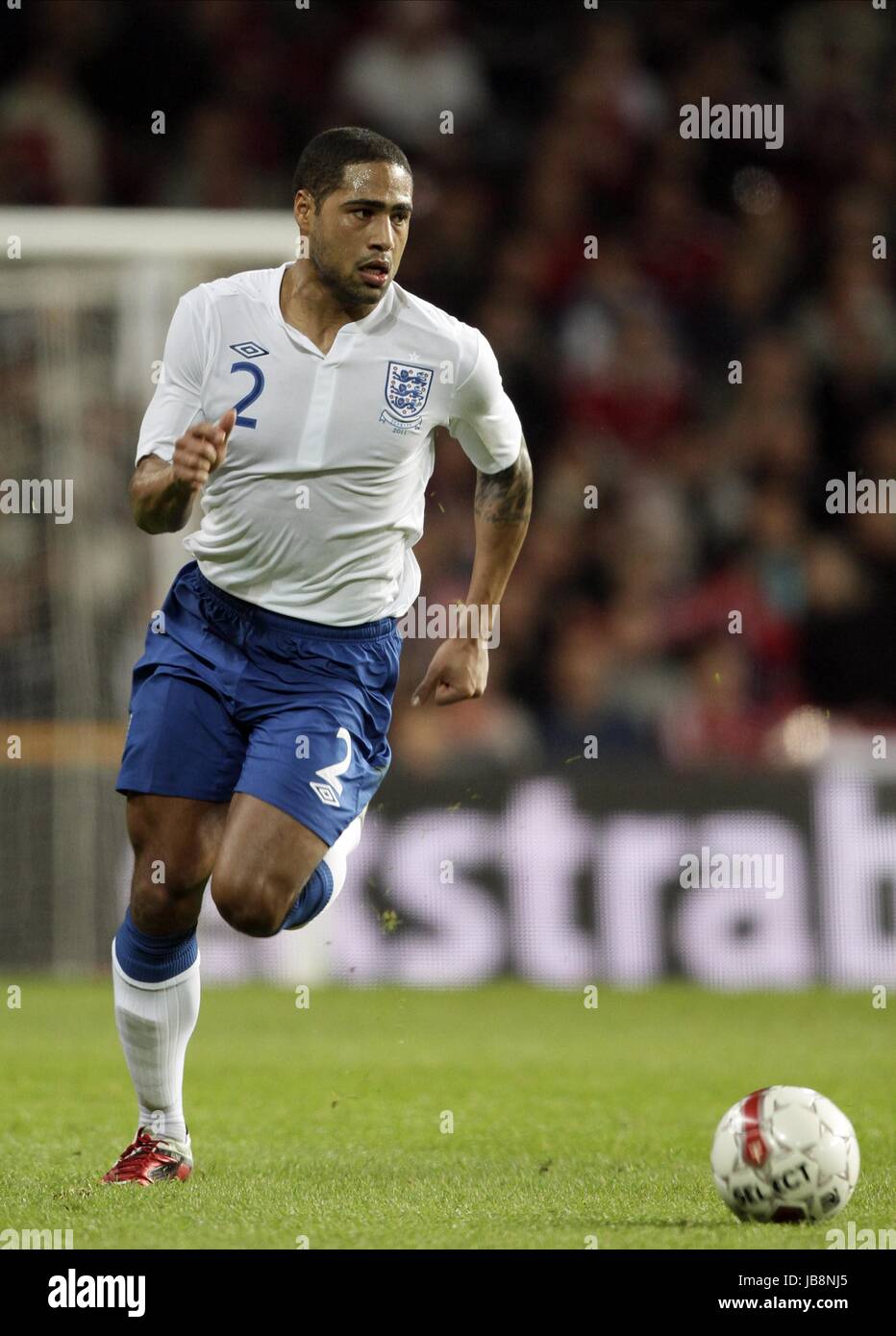 GLEN JOHNSON DE LIVERPOOL FC ANGLETERRE ANGLETERRE & LIVERPOOL FC COPENHAGUE DANEMARK PARKEN 09 Février 2011 Banque D'Images