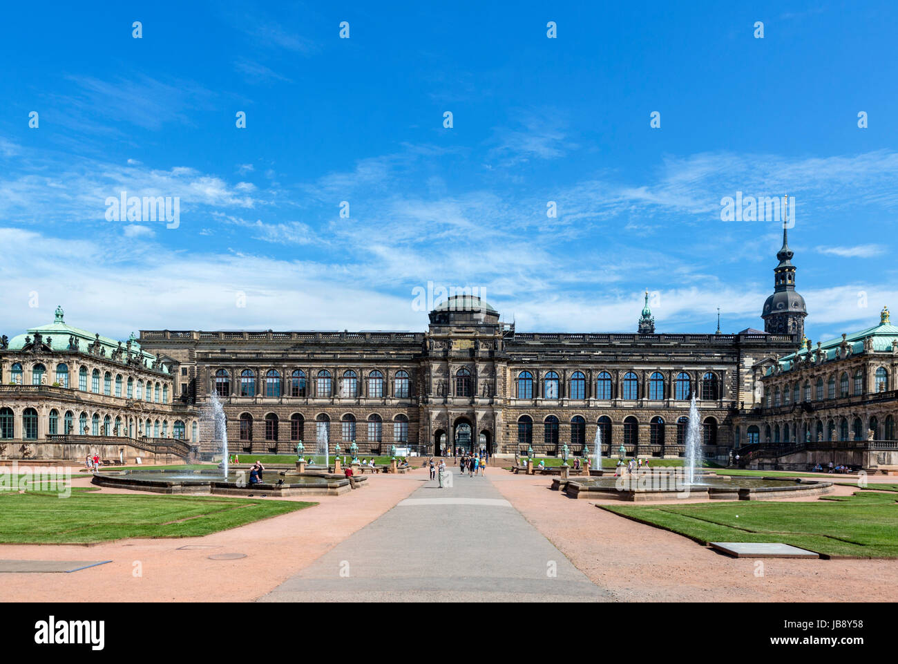 Le Palais Zwinger, Dresde, Saxe, Allemagne Banque D'Images