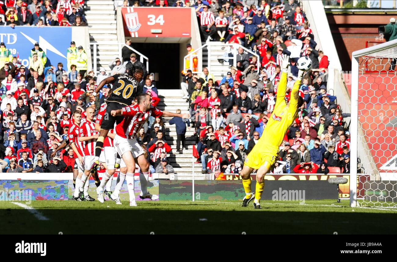 Les scores Hugo Rodallega (Stoke City V Wigan Athletic STADE BRITANNIA STOKE l'angleterre 22 Mai 2011 Banque D'Images