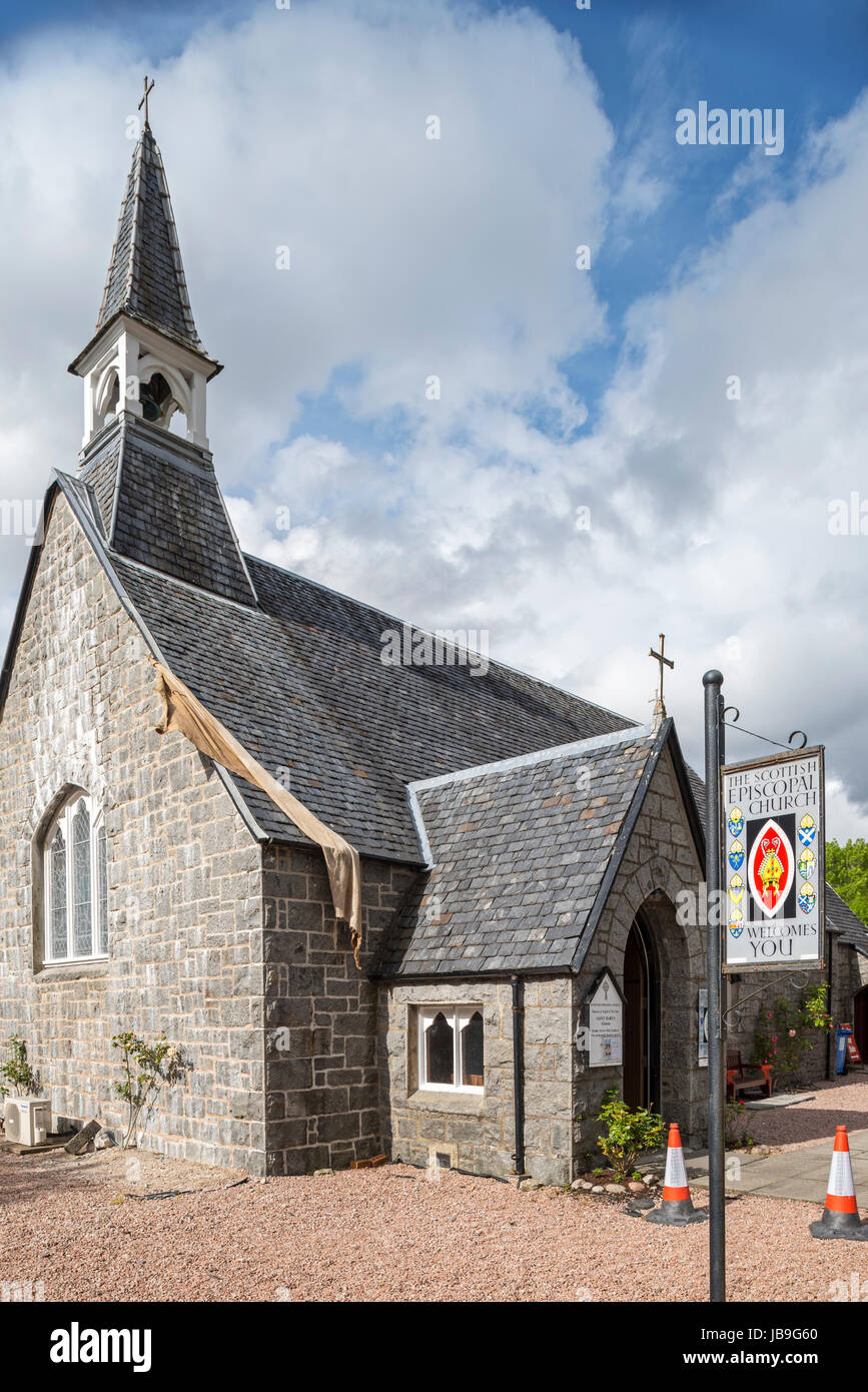Église épiscopale d'Écosse à Glencoe, Lochaber, Highlands, Scotland, UK Banque D'Images