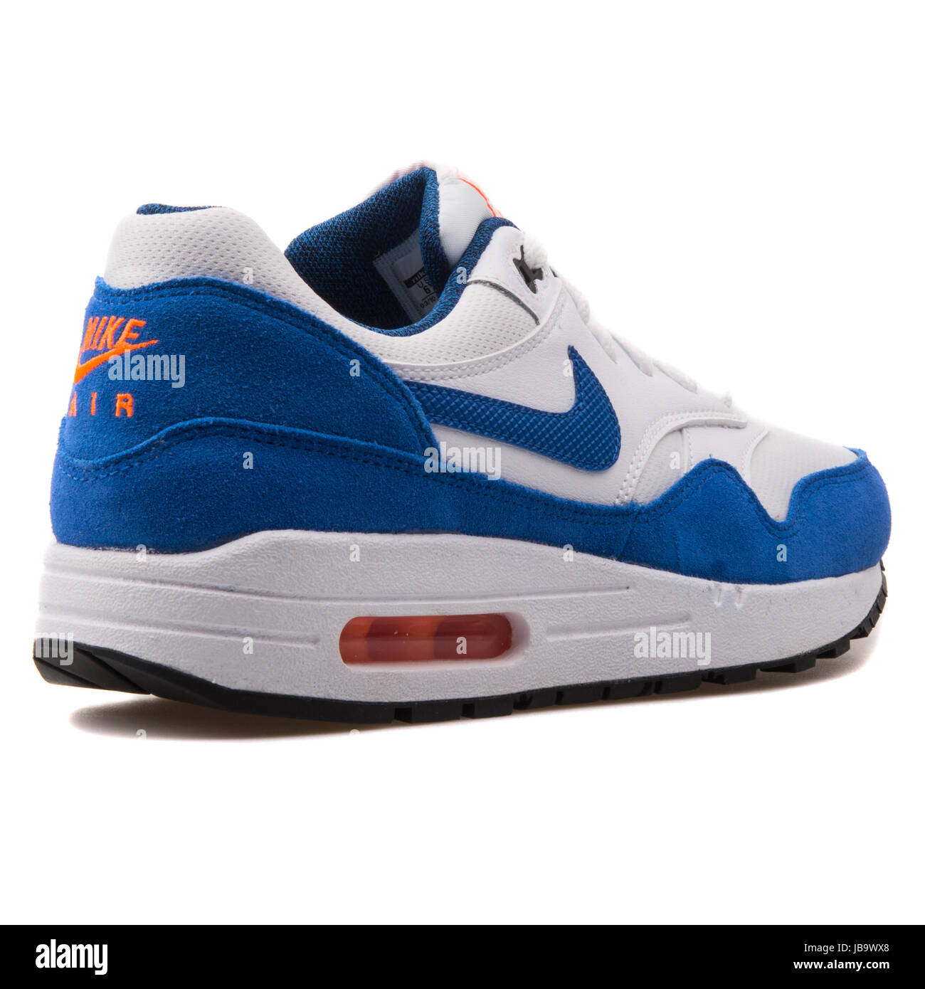 Nike Air Max 1 (GS) blanc et bleu de la jeunesse - Chaussures de course  555766-120 Photo Stock - Alamy