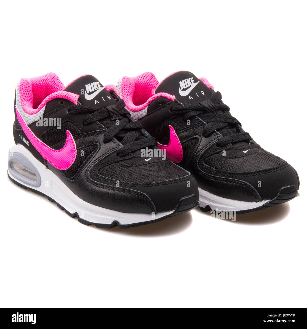 Nike Air Max Command PS Kids sneakers noir et rose 412233 065 Photo Stock Alamy