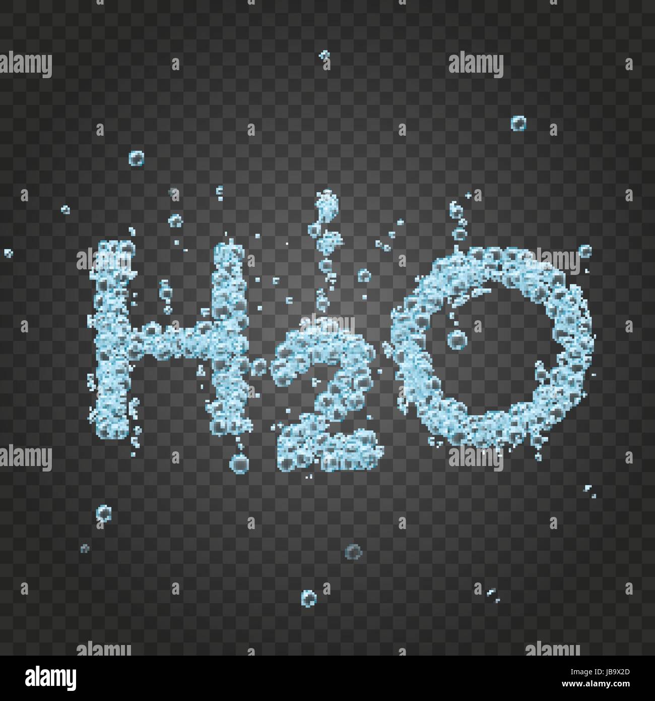 Bulle d'eau h2o l'arrière-plan Illustration de Vecteur