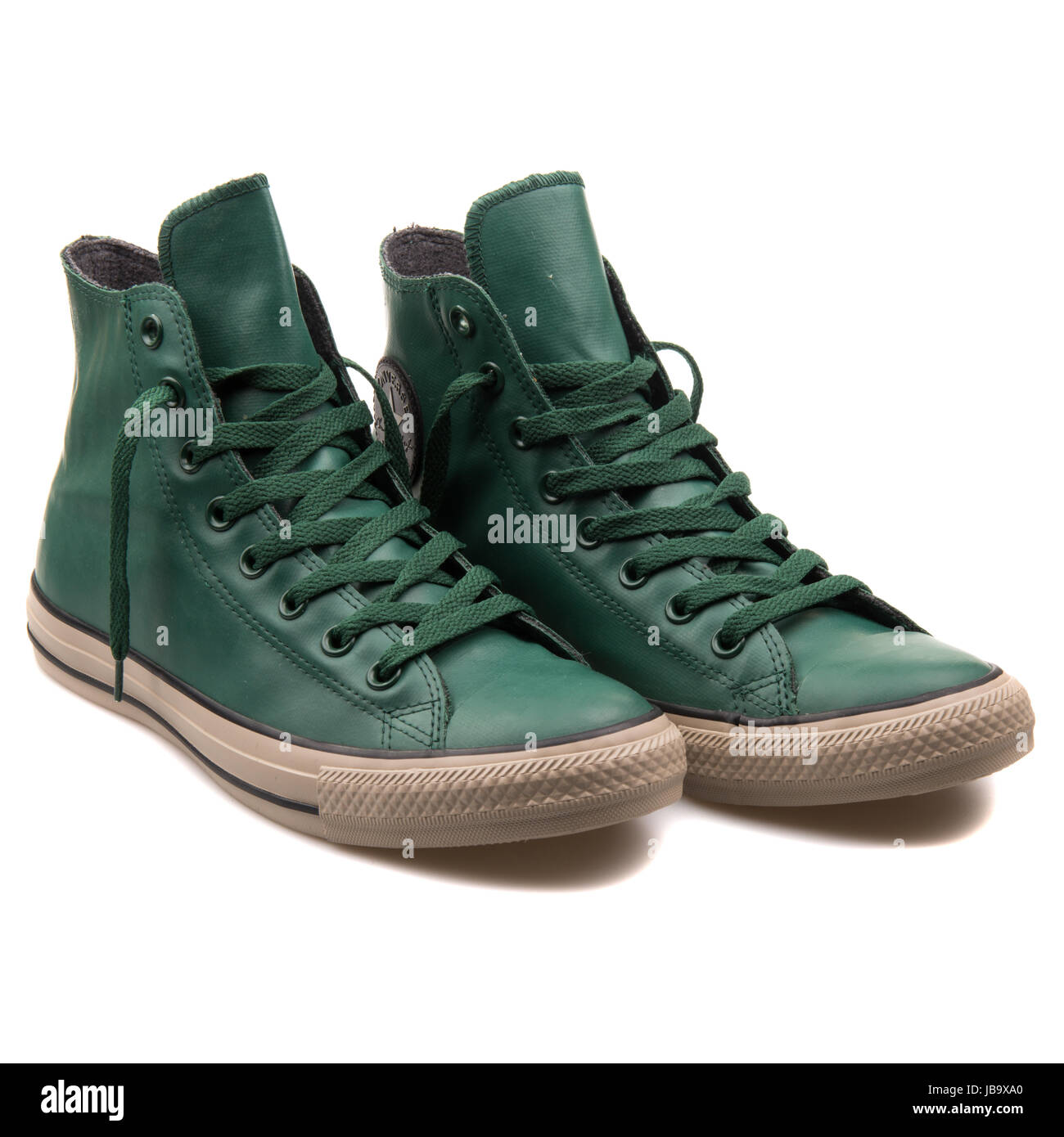 Converse Chuck Taylor All Star Hi Chaussures unisexe vert sombre - 149771C Banque D'Images