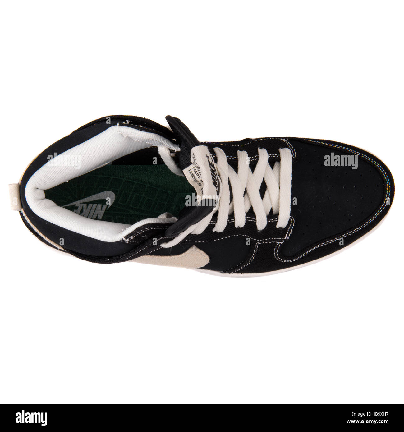 Nike Dunk CMFT Black Men's Basketball chaussures rétro - 705434-002 Banque D'Images