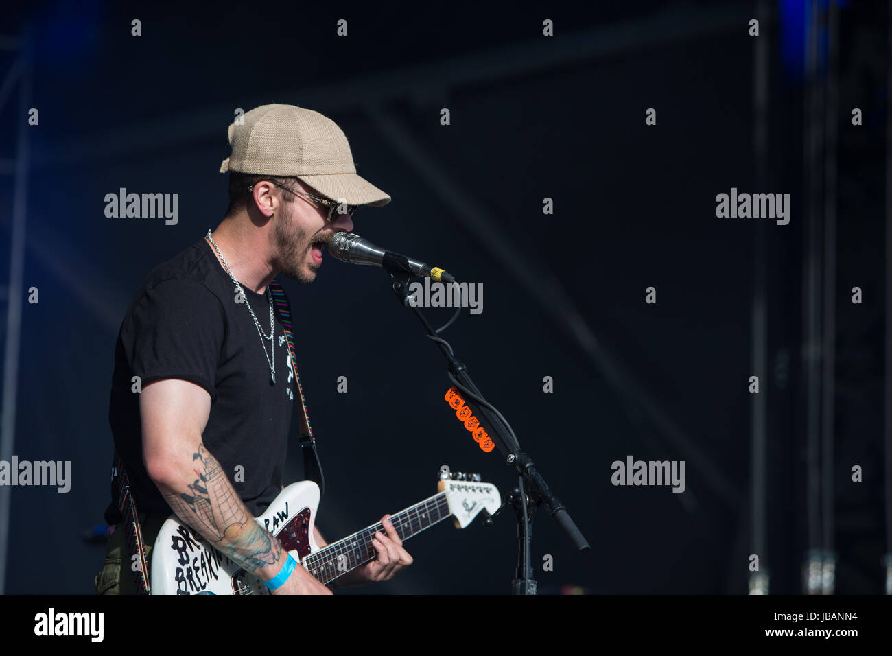 Portugal. L'homme qui se déroule au festival de musique et d'arts Field Trip de 2017, à Toronto, au Canada Banque D'Images