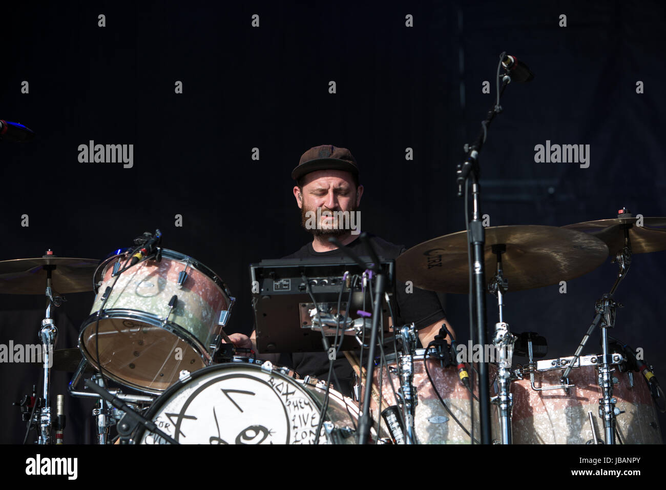 Portugal. L'homme qui se déroule au festival de musique et d'arts Field Trip de 2017, à Toronto, au Canada Banque D'Images