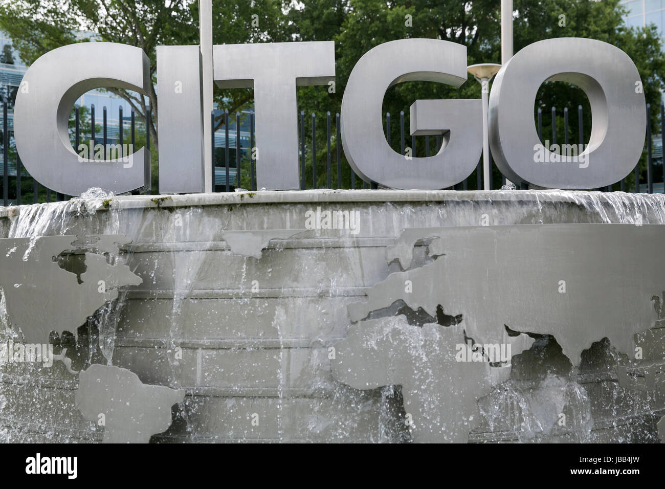 Un logo affiche à l'extérieur du siège de la CITGO Petroleum Corporation à Houston, Texas, le 27 mai 2017. Banque D'Images