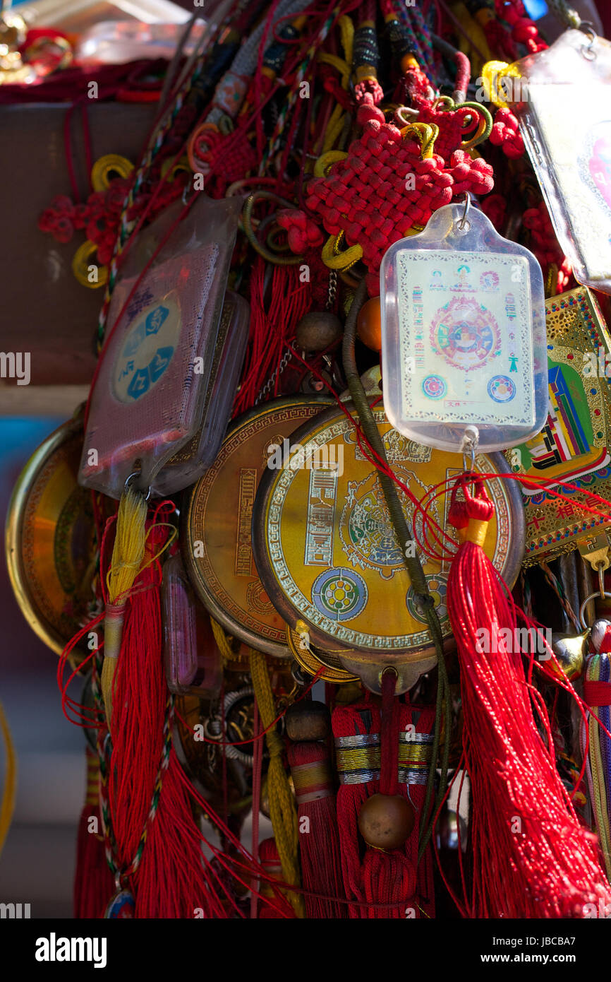 Close up of lucky knot, souvenirs, cadeaux et décoration Banque D'Images