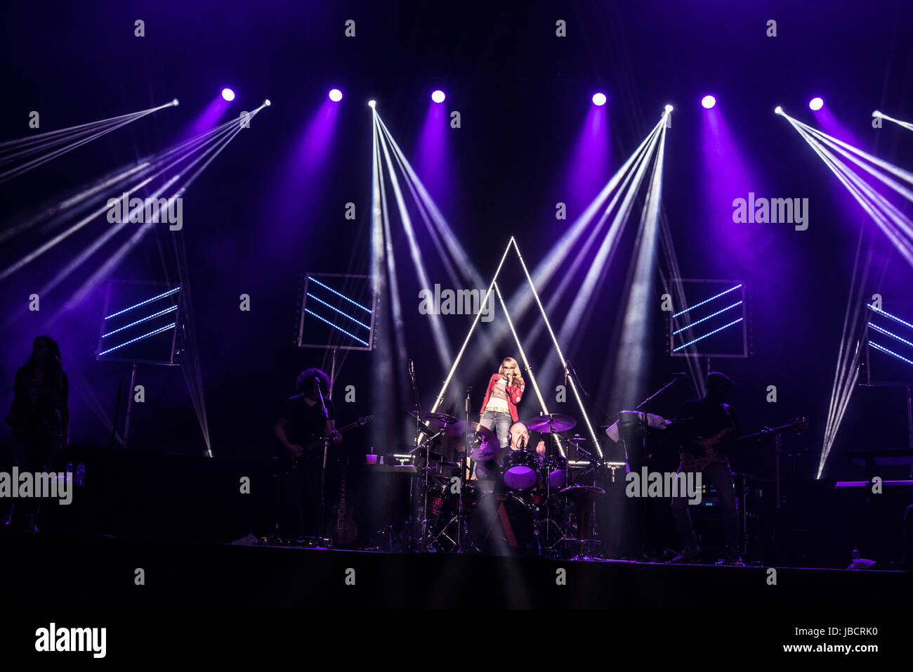 Bournemouth, Royaume-Uni. 10 Juin, 2017. Anastacia vivent au Centre International de Bournemouth. Crédit : Charlie Raven/Alamy Live News Banque D'Images