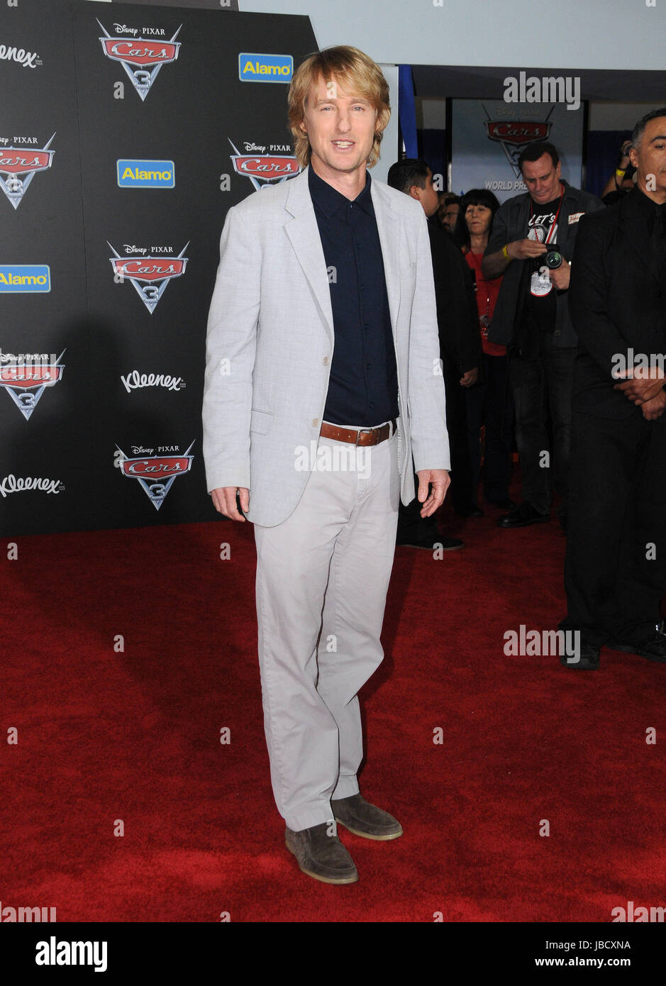 Anaheim, CA, USA. 10 Juin, 2017. Owen Wilson. Première mondiale de Disney Pixar Cars ''3'' tenue à l'Anaheim Convention Center, à Anaheim. Credit : Birdie Thompson/AdMedia/ZUMA/Alamy Fil Live News Banque D'Images