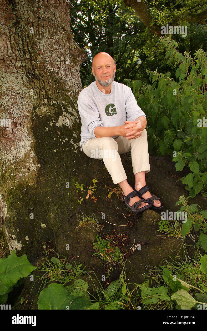 Michael Eavis, agriculteur et fondateur du festival de Glastonbury dans le Somerset, Royaume-Uni. Banque D'Images