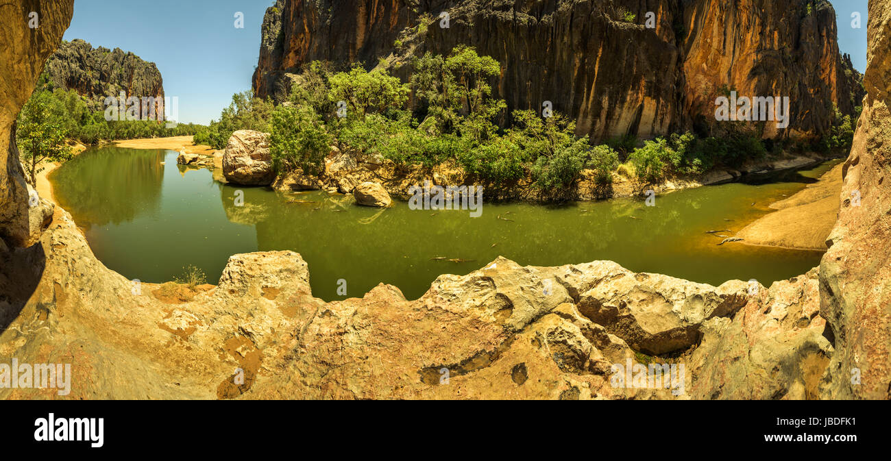 Windjana Gorge à Kimberley, en Australie occidentale Banque D'Images