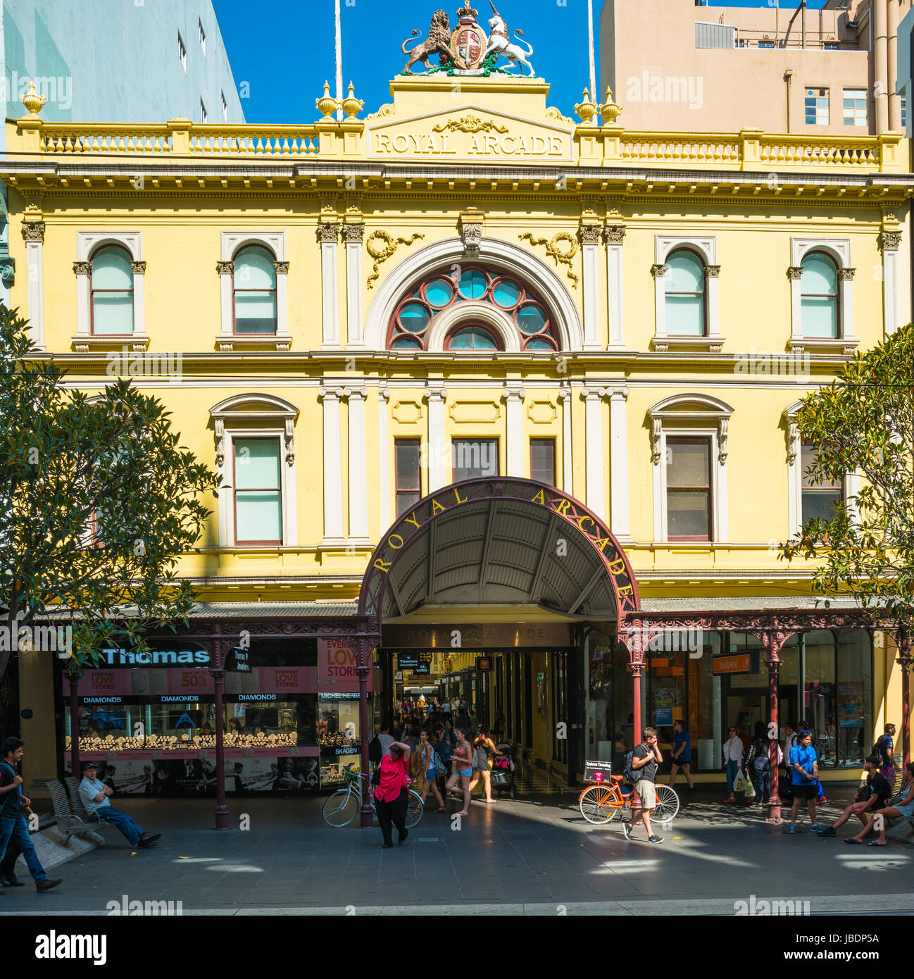 La Royal Arcade, Bourke Street Mall, Melbourne, VIC 3000, Australie. Banque D'Images
