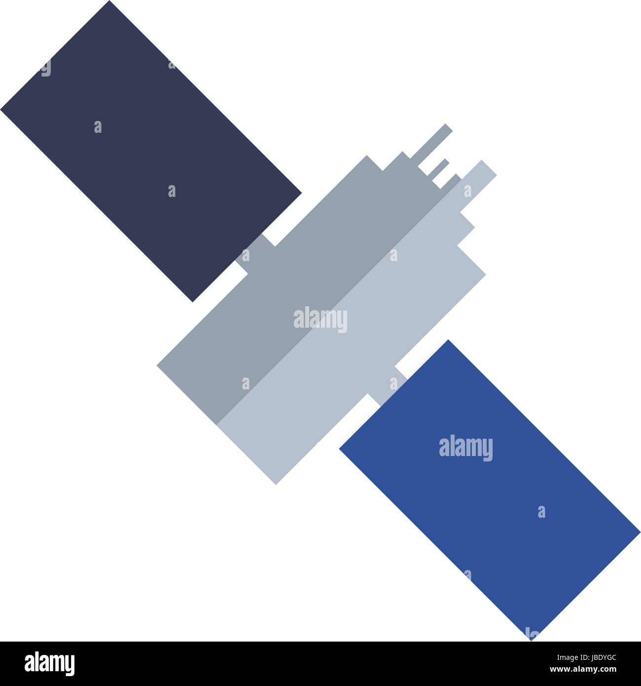 L'antenne de l'espace par satellite Illustration de Vecteur