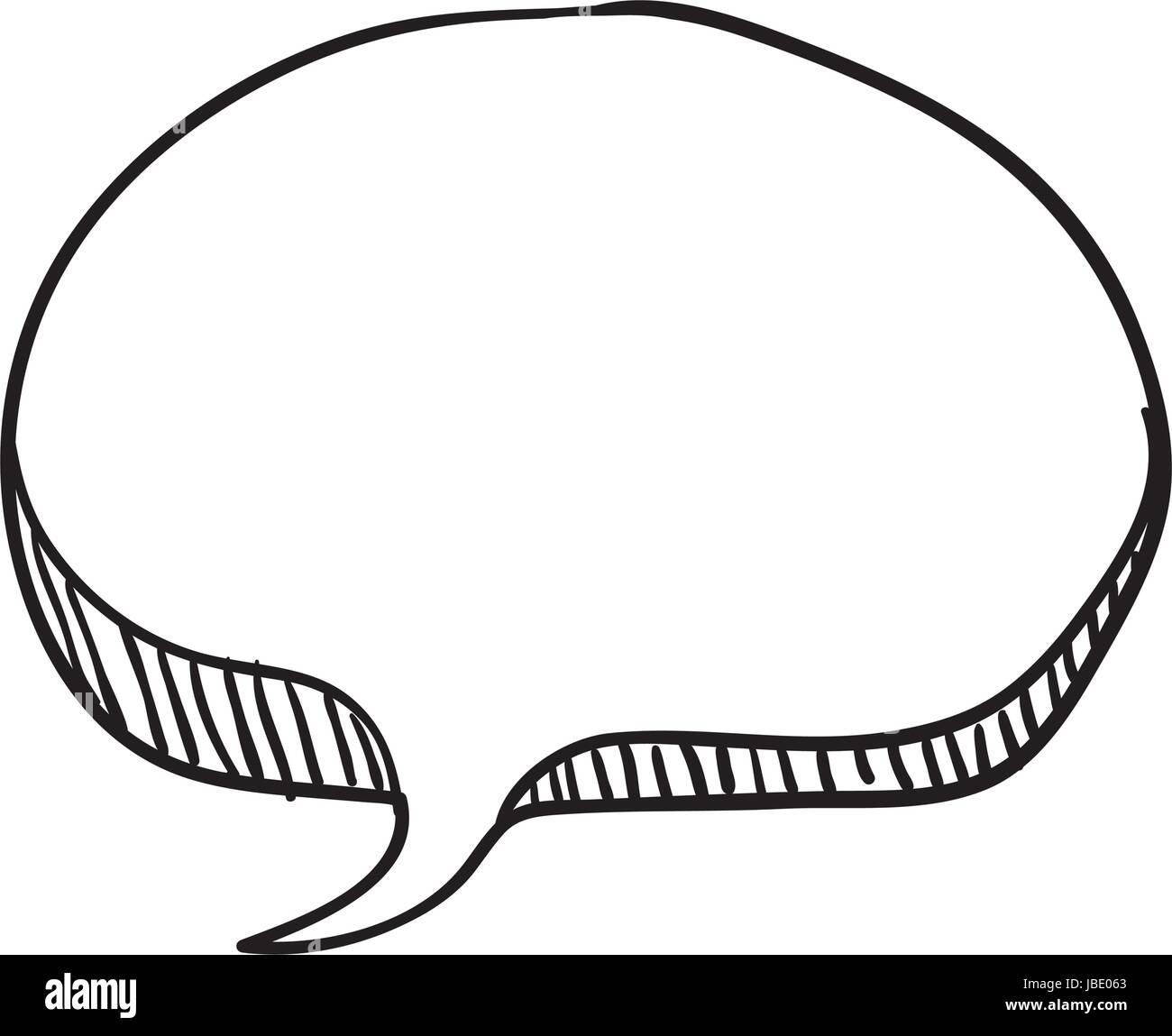 Bulle de bande dessinée dessiner Illustration de Vecteur