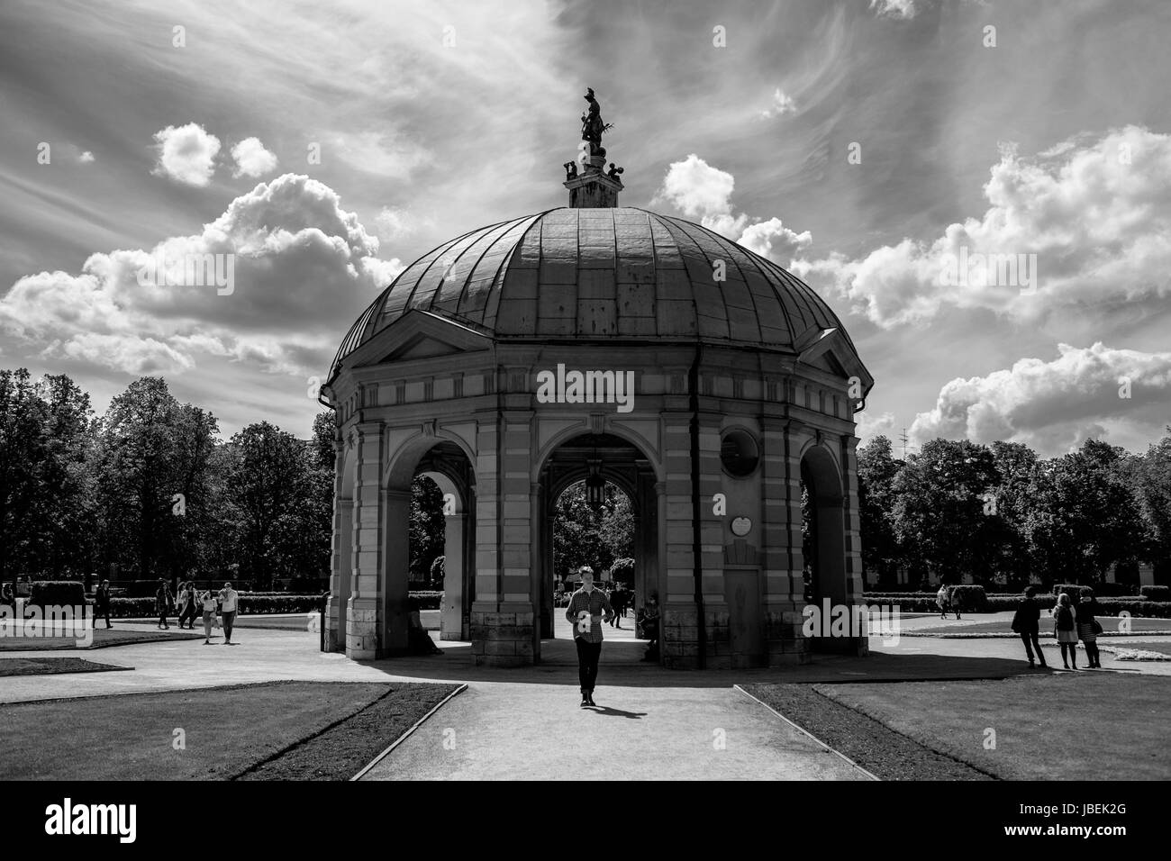 Centre de hofgarten à Munich nice pavillion Banque D'Images