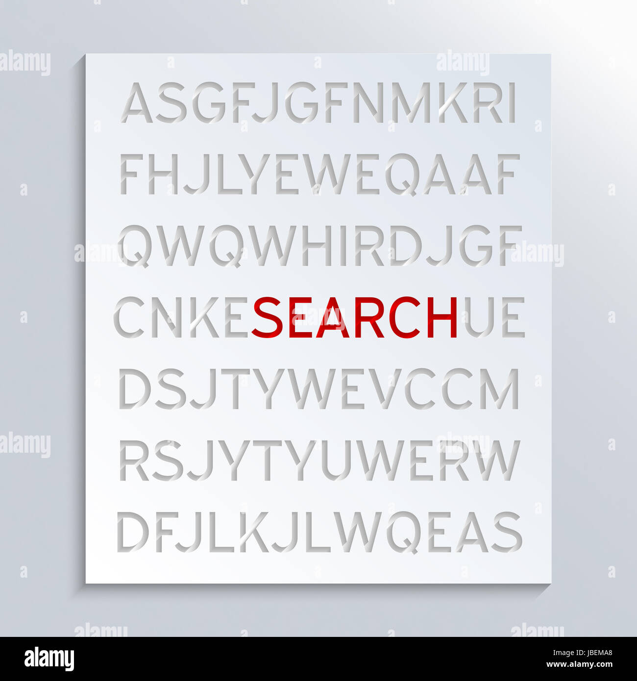 Concept pour le filtrage de l'information et de la recherche d'information. Résumé Contexte La conception. Banque D'Images