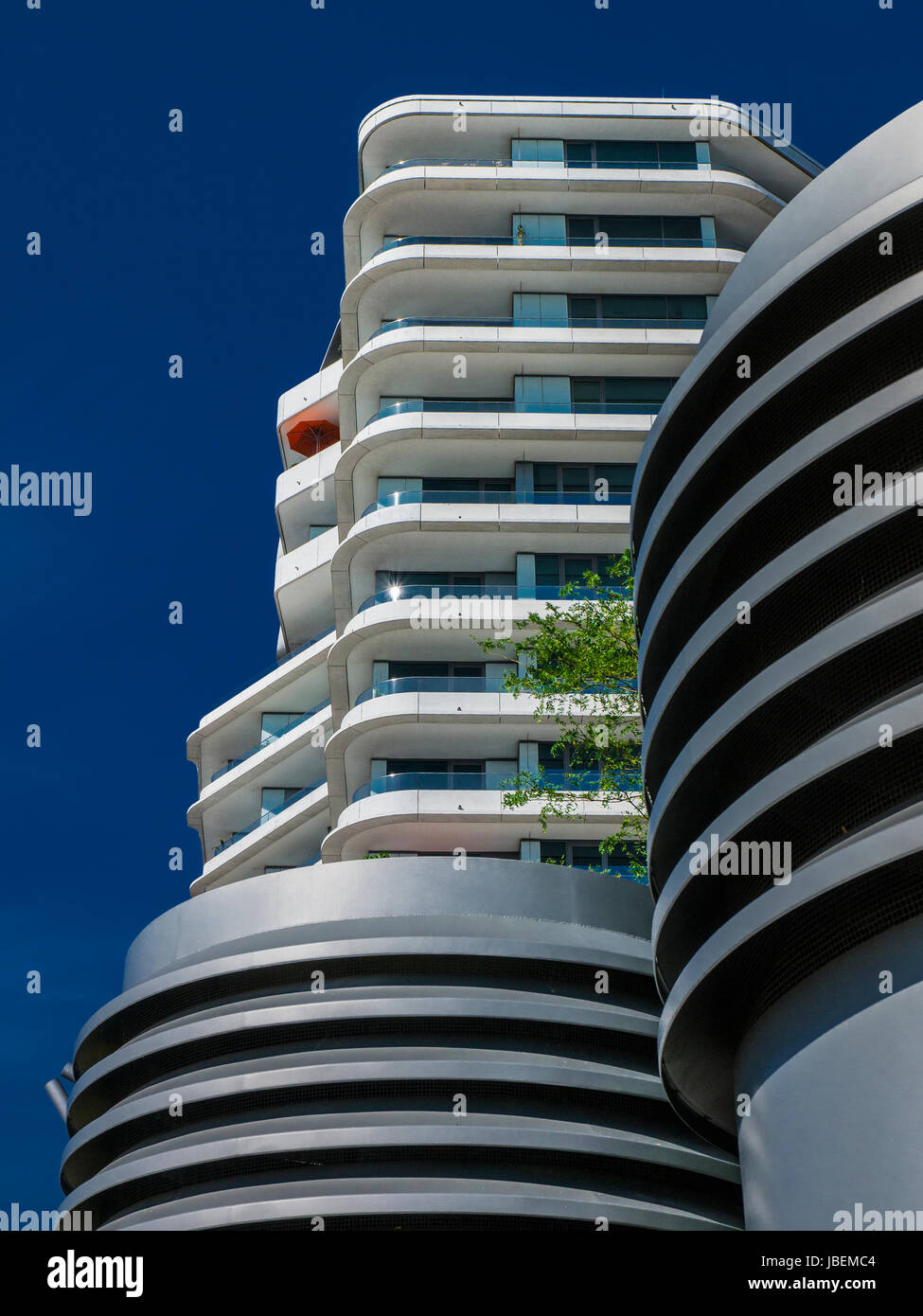 Tour Marco-Polo-Hafencity à Hambourg, Allemagne. Banque D'Images