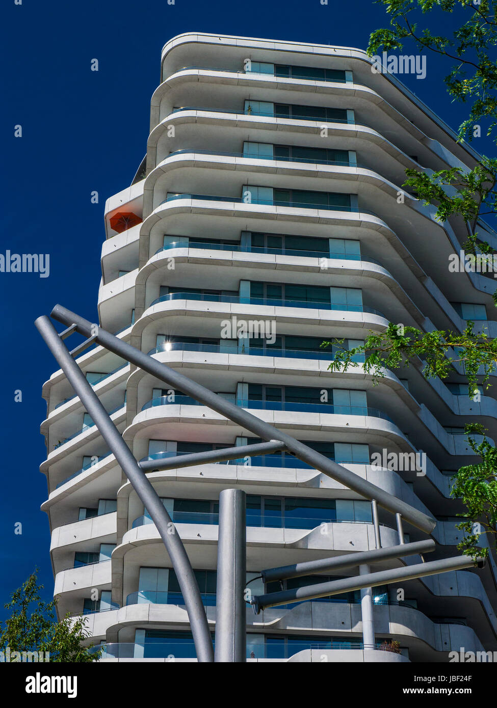 Tour Marco-Polo-Hafencity à Hambourg, Allemagne. Banque D'Images